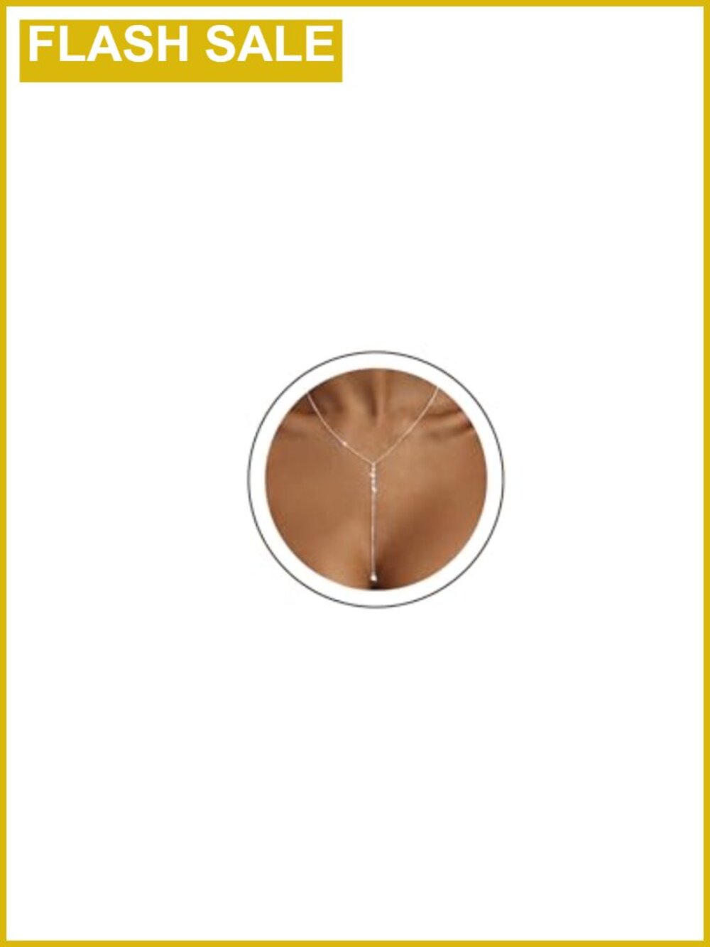 Lariat Necklace 14k Gold Plated Y-Shaped Pendant Beaded Chain Drop Necklace